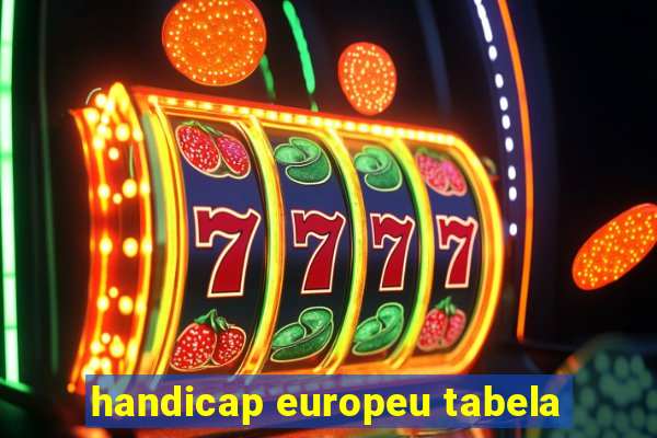 handicap europeu tabela