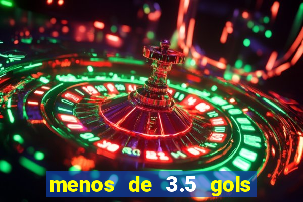 menos de 3.5 gols o que significa