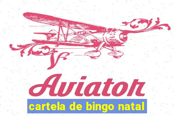 cartela de bingo natal