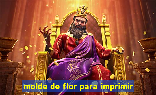 molde de flor para imprimir