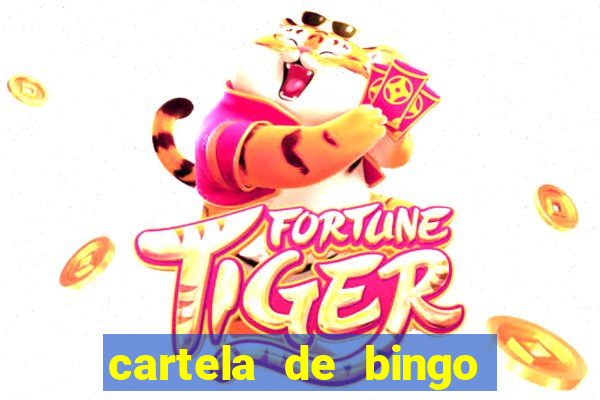 cartela de bingo cha de panela