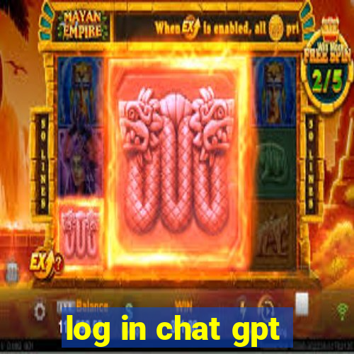 log in chat gpt