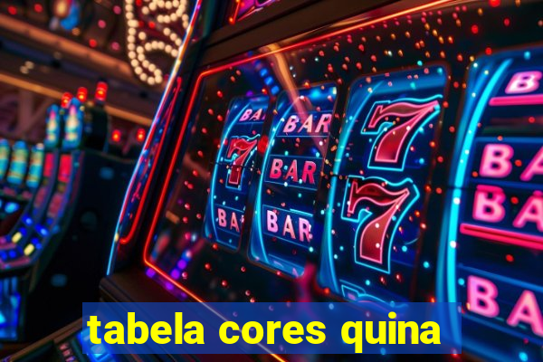 tabela cores quina